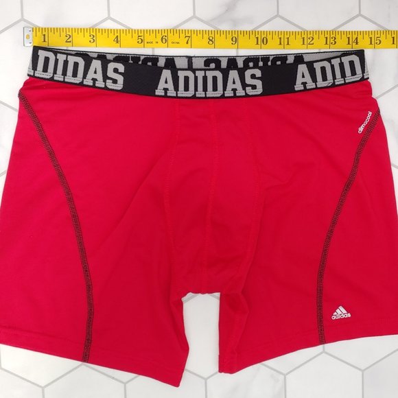 Excellent Used Condition Men's ADIDAS Stay Cool Performance Boxer Briefs Red - L - Picture 6 of 9